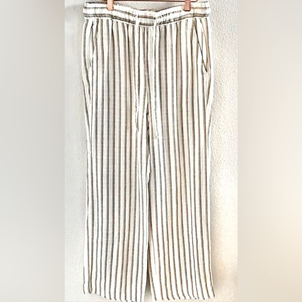 Old Navy Wide Leg Linen Blend Pants